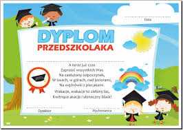 Dyplom: Przedszkolaka (Wzór 1) SzkolneNaklejki.pl