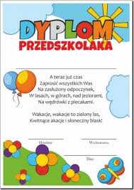 Dyplom: Przedszkolaka (Wzór 6) | Edukacja, Przedszkola, Przedszkole